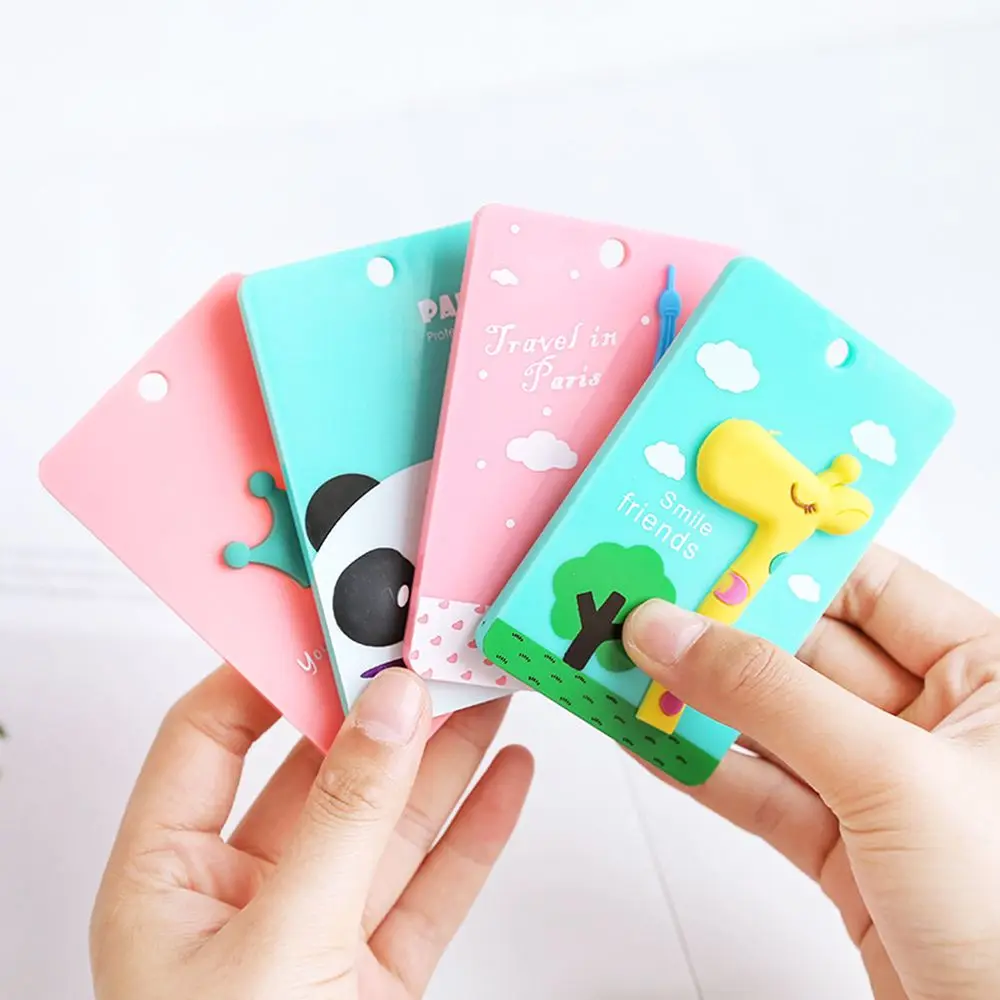 1 шт. Kawaii животное ID Card Holder чехол мультфильм бизнес автобус банк чехол для кредитной карты для студентов ребенок женщины сумка со значками подарок для детей