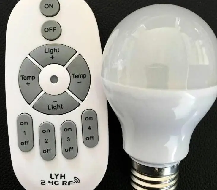 

E27 Dimmable Led Bulbs Light AC 85-265V 7W Colorful Changing Led Lamps For Xmas Lighting + 2.4G Remote Control