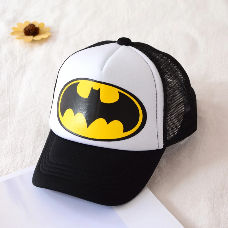 Children Boy Baseball Cap Batman Hiphop Bboy Snapback Summer Sun Hats Adjustable 