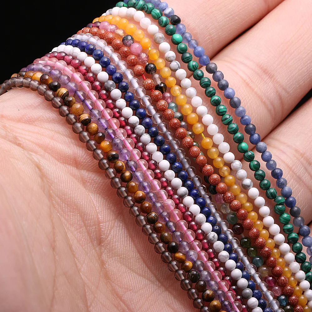 

Natural Stone Malachite Small Beads 2mm 3mm 4mm Loose Beads for Jewelry Making Necklace DIY Bracelet