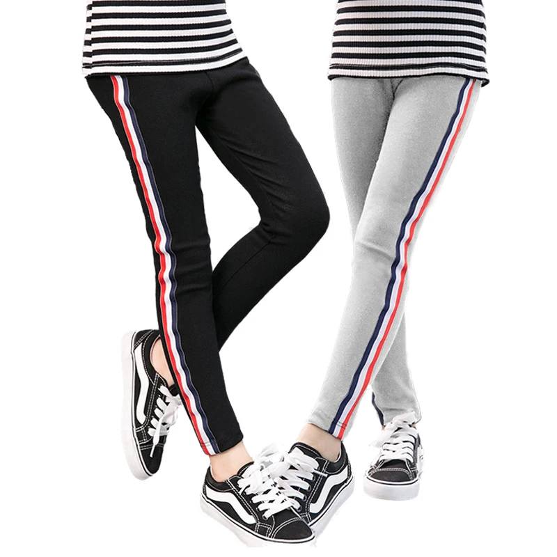 2019 Осенние леггинсы для девочек детские повседневные брюки модная одежда