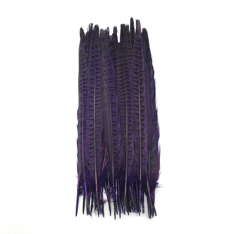 Purple Горячая Распродажа 20 штук красивые 25-30 см перья фазана украшения для вечеринок своими руками - Цвет: Purple