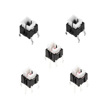 

100Pcs 6*6mm Through Hole Micro Push Button Tactile Momentary Switch With LED Green/Yellow/Red/White/Blue/Yellow-Green Light