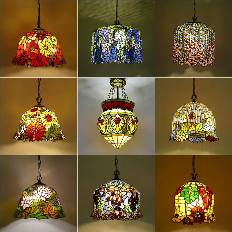 

new corridor lamp European personalized lamp creative restaurant American Bar Cafe New Glass Chandelier