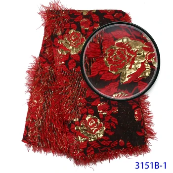 

Brocade Lace Fabric French Embroidery Tulle Net Nigerian brocade lace fabric for African Wedding Party Women