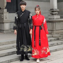 Кимоно Для мужчин японский Стиль старинной вышивкой Феникс костюм самурая длинный халат Винтаж женское платье юката хаори традиционные