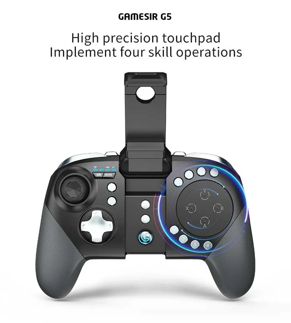 GameSir G5 G6 с трекпадом и настраиваемыми кнопками Moba/FPS/RoS Identity Bluetooth беспроводной игровой контроллер для телефонов Android