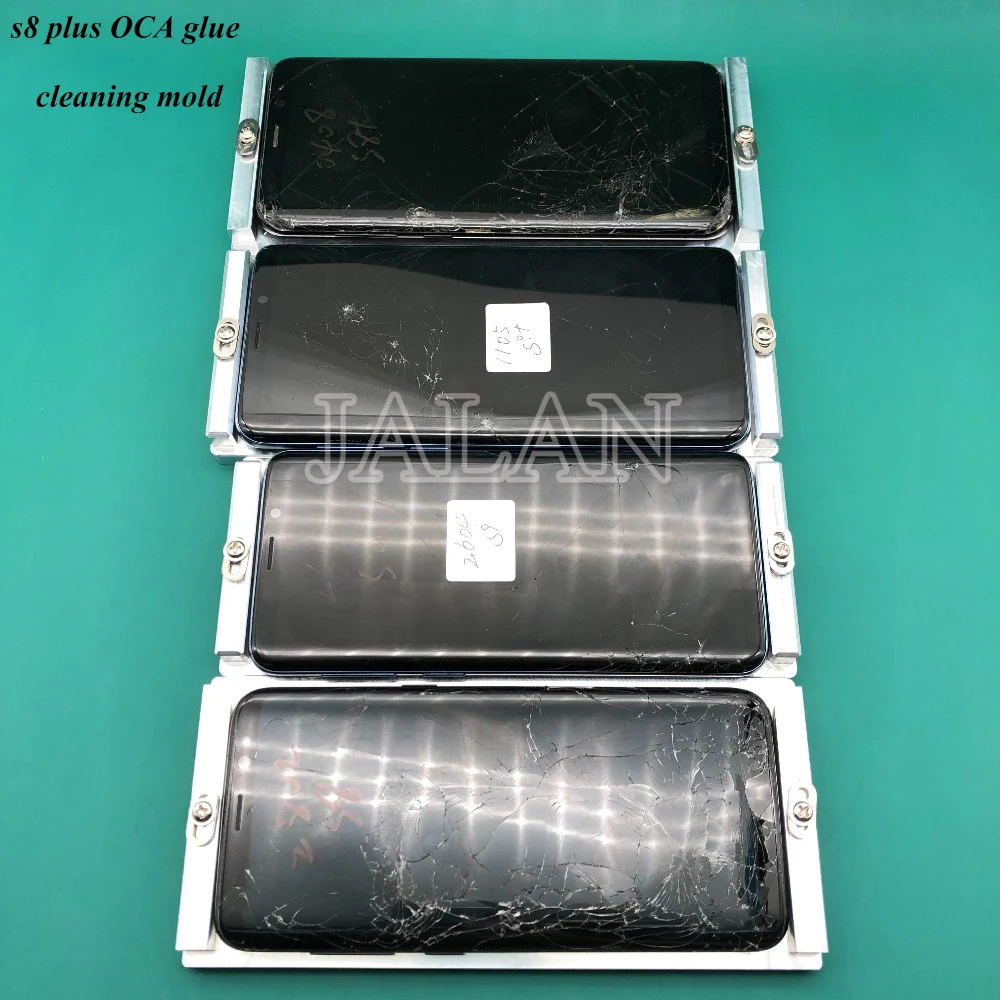 OCA пресс-форма для удаления клея для samsung s8 plus g955 ЖК-экран в рамке нагрев очистка oca клей алюминиевая форма