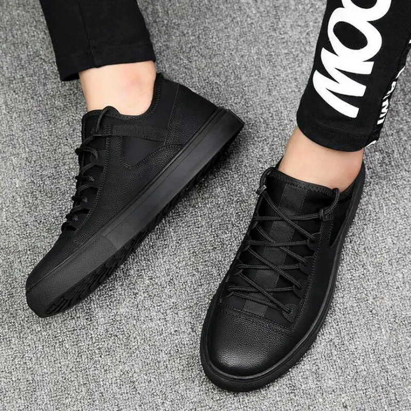 

Dropshipping Fashion Hot Sales Shoes for Men Spring Comfortable Men's Black sneaker flats Shoes Men Casual Shoes A55-47