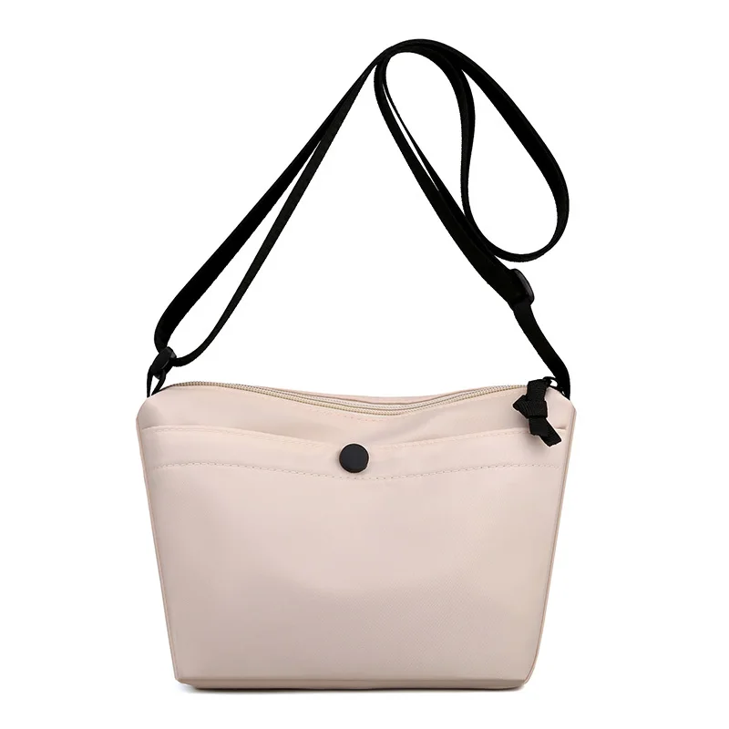 Nylon Shoulder Bag For Women 2021 Casual Small Waterproof Crossbody Bag Solid Color Soft Zipper Summer Coin Purse And Handbags 