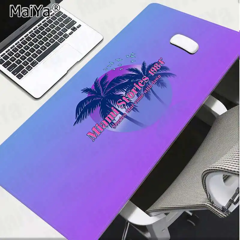 Lock Edge 30x80cm Maiya высокое качество vaporwave DIY дизайн игровой с узором коврик для мыши резиновый ПК компьютерный игровой коврик - Цвет: Lock Edge 30x80cm