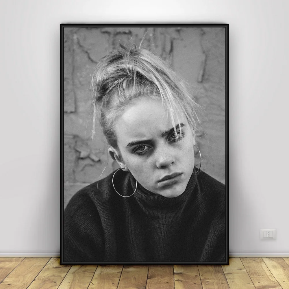 Billie Eilish художественный Шелковый плакат домашний декор