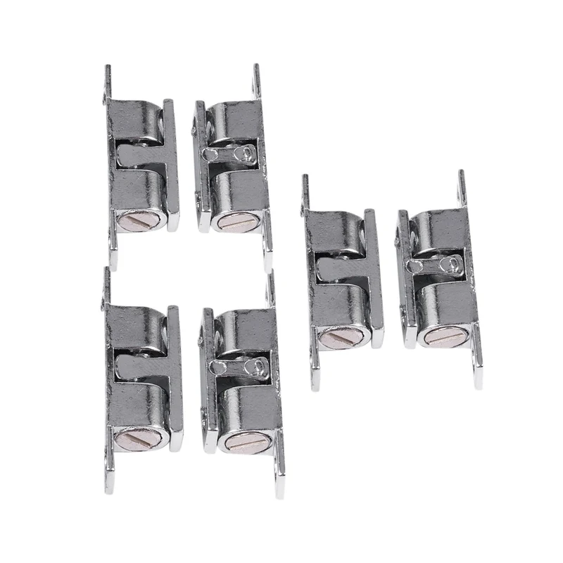 Stainless Steel Furniture Cabinet Door Double Ball Roller Catch 6Pcs