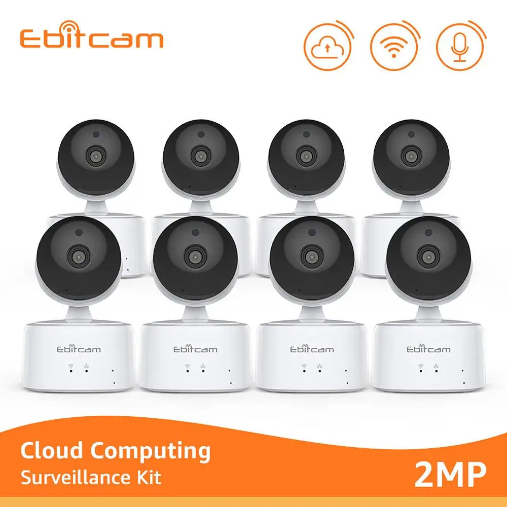 Ebitcam IP Камера Wi-Fi 1080p домашняя система камер домашней безопасности системы