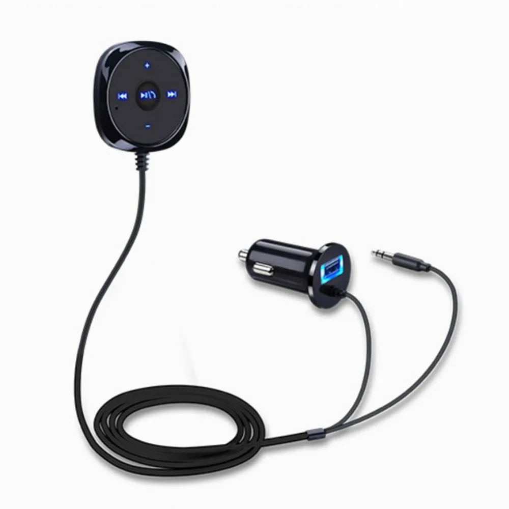 Аудио адаптер микрофон 3,5 мм AUX Автомобильный Bluetooth 4,2 стерео приемник беспроводной аудио динамик потоковое воспроизведение музыки