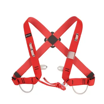 

Chest Harness Waist Belt Shoulder Strap Climbing Caving Rescue Tool Red/Black