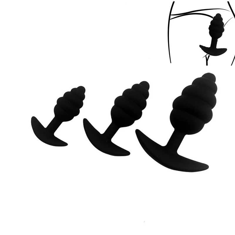 Нижнее белье маленького и среднего размера Силиконовые анальные бусины Анальная