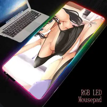 

Sexy Big Tits Beauty Animation Mouse Pad LED Mouse Pad RGB Lighting USB Keyboard Color Wireless Charging Mouse Pad