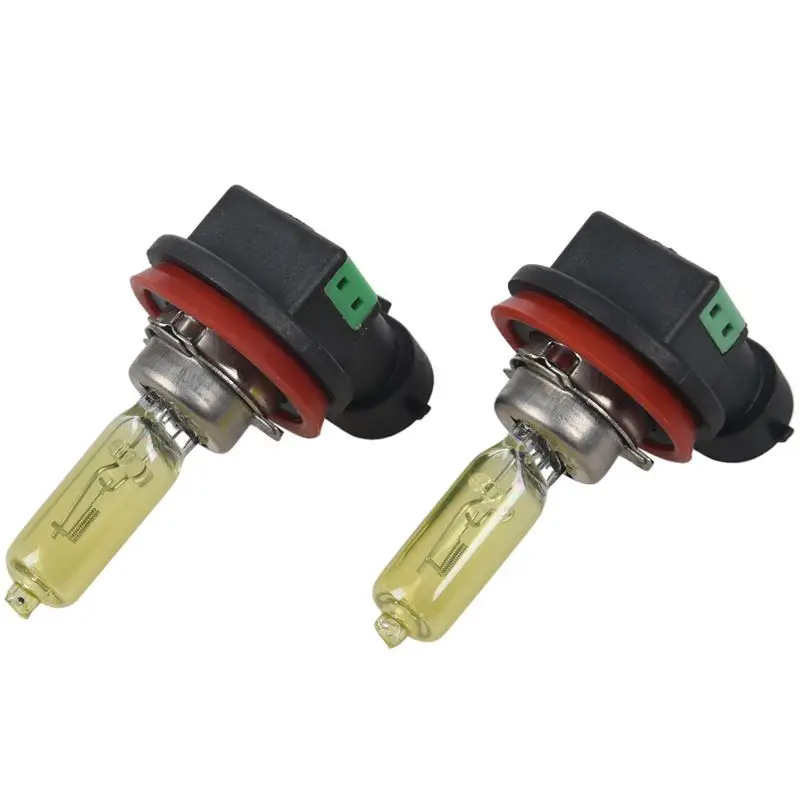 2x H8 35W Hyper Yellow HID Xenon Fog Light Headlight Lamp Halogen Bulb