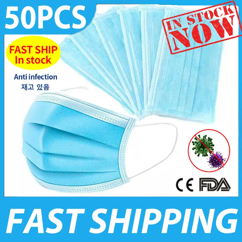

Disposable Mask 3-Layer Non-woven Elastic Mouth Mask Soft Breathable N95 Face Mask as KN95 KF94 Anti-dust Anti-fog