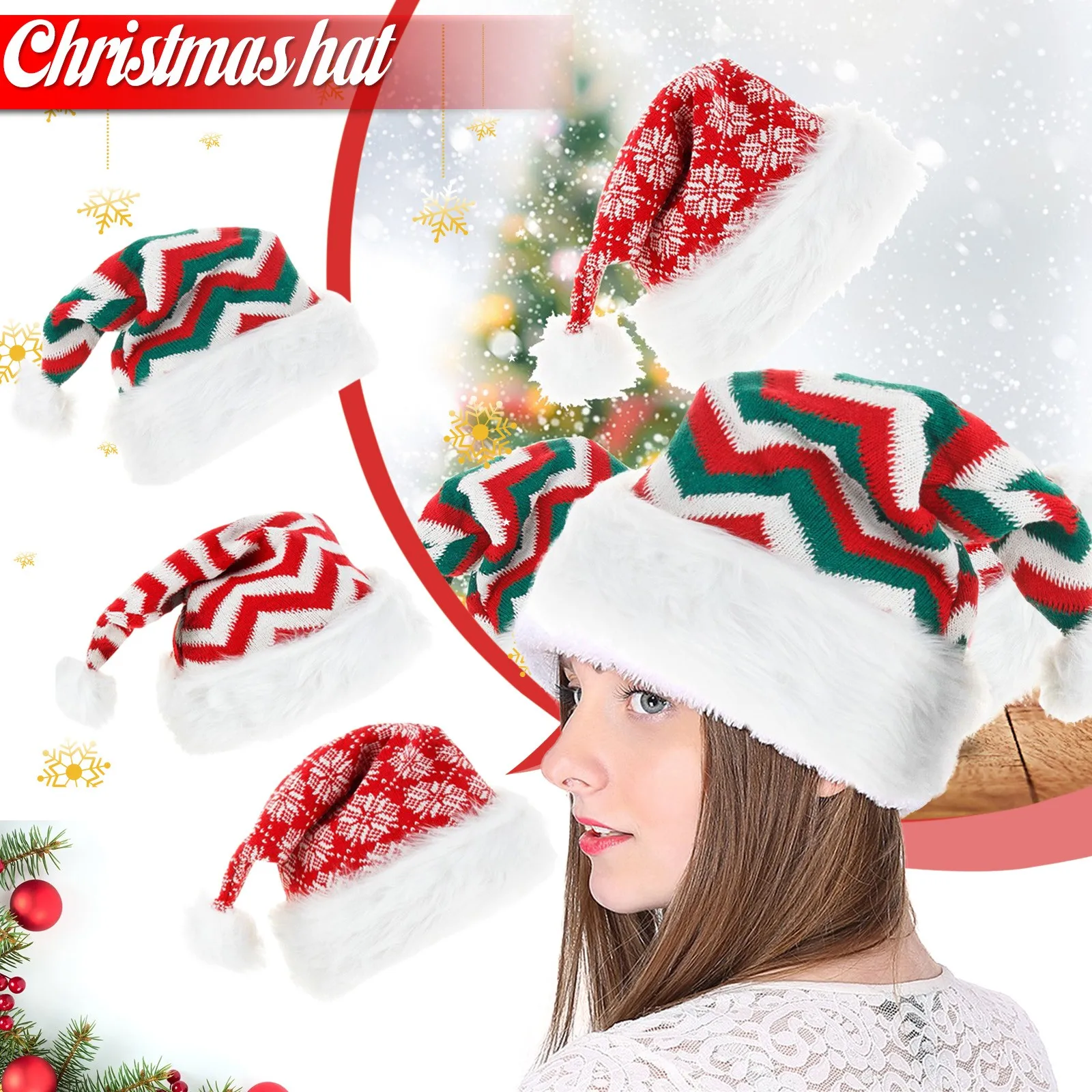 New Christmas Holiday Xmas Hats For 