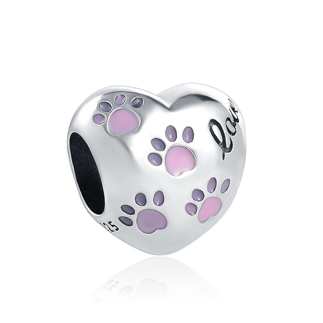 european i love my family ice cream love dog paw diy Beads fit Original  Charms silver 925 Bracelet DIY Women Jewelry