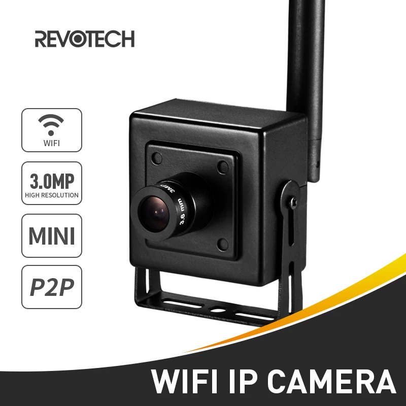 H.265 металлическая мини камера видеонаблюдения поддержка Wi Fi 3MP/1080P P2P слот для SD