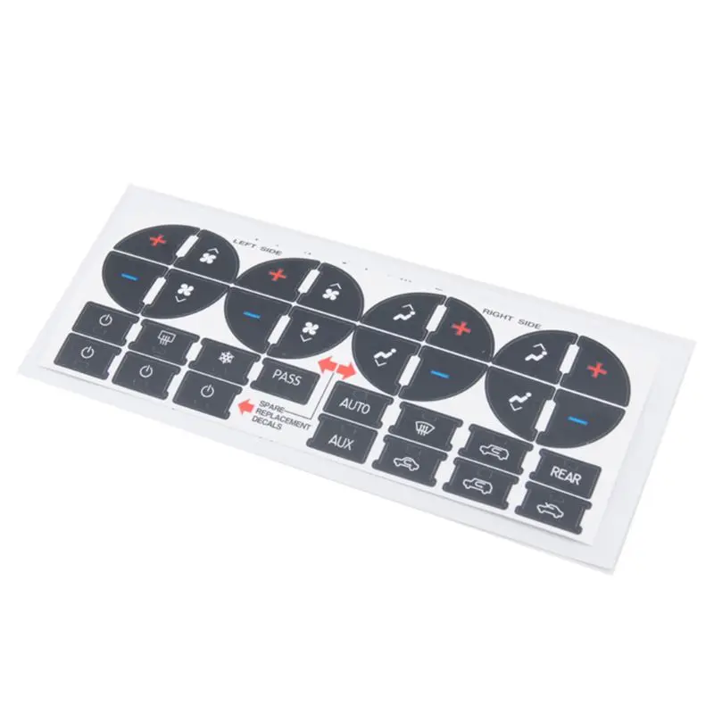 

AC Dash Button Repair Kit Decal Stickers For Silverado Sierra tahoe Chevrolet