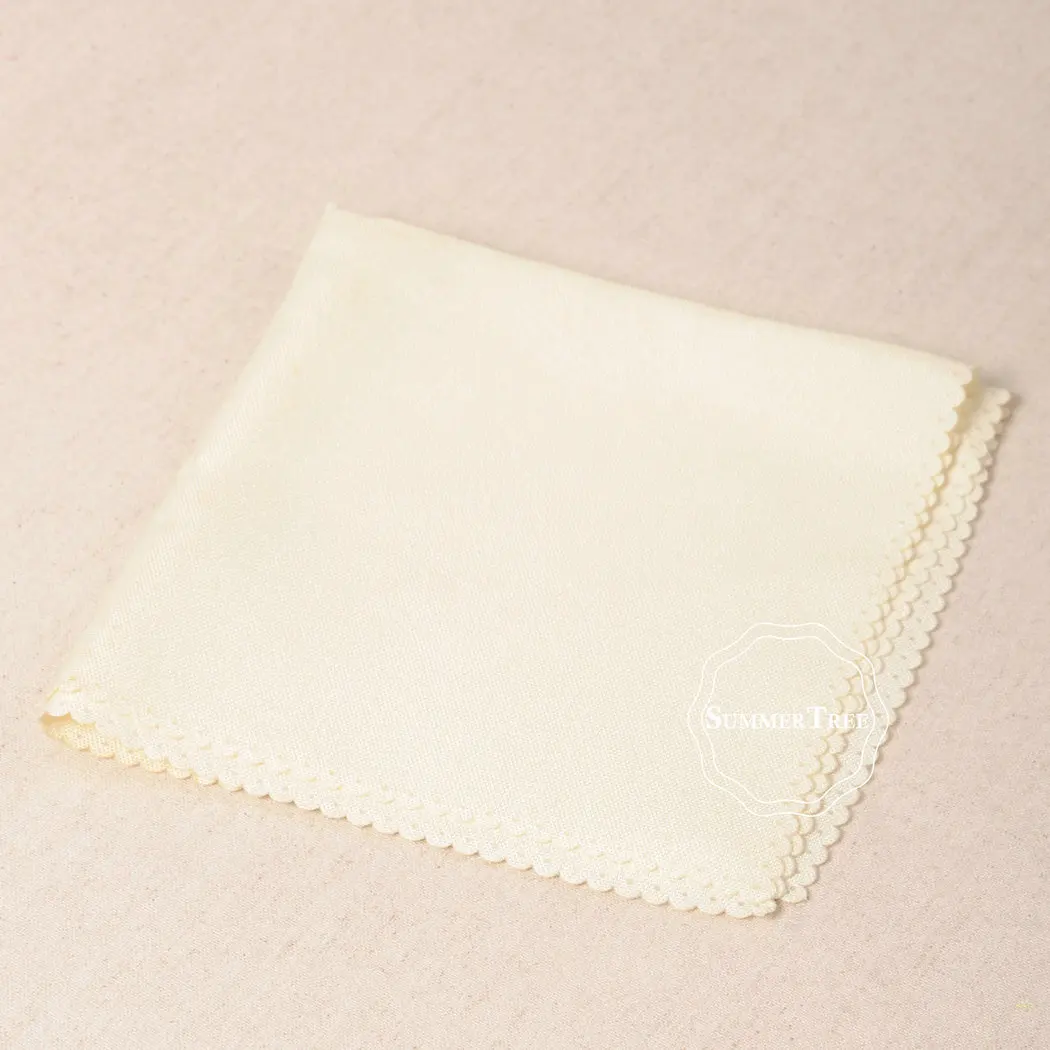 10pcs Linen Polyester Napkins 12 x 12inch Square Fabric Handkerchief Wedding Party Supply