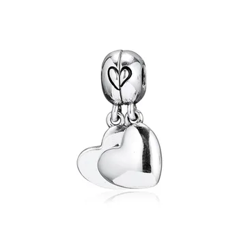 

Silver Mother & Son Love Dangle Charm Sterling Silver Jewelry European Beads For Bracelets Woman DIY Fashion Jewelry Making