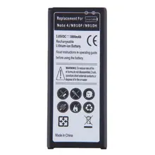 Сменная литий-ионная батарея для samsung Note4/N910F/N910H 3800mAh со встроенным микрочипом внутри предотвращает перезарядку