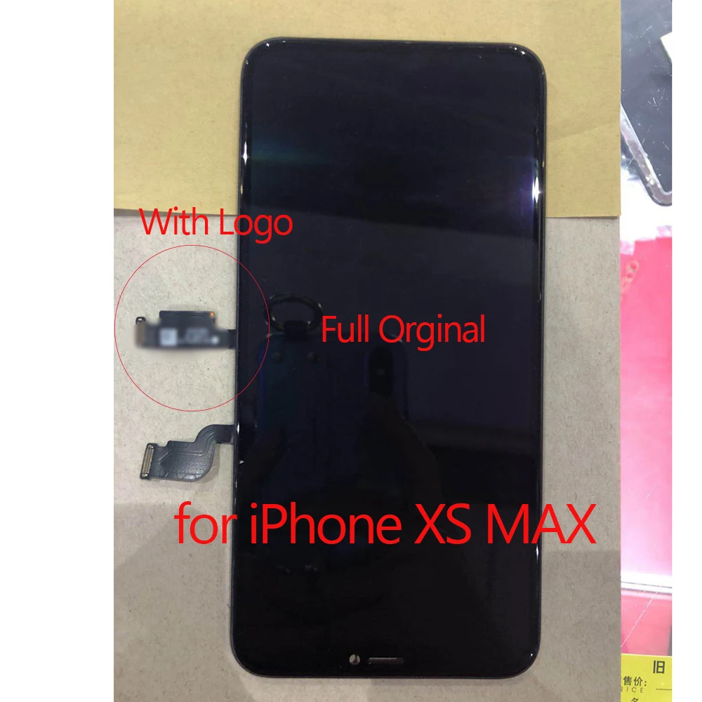 ЖК дисплей для iPhone X XR XS Max оригинальный iPhoneX TOP сенсорный экран с дигитайзером в