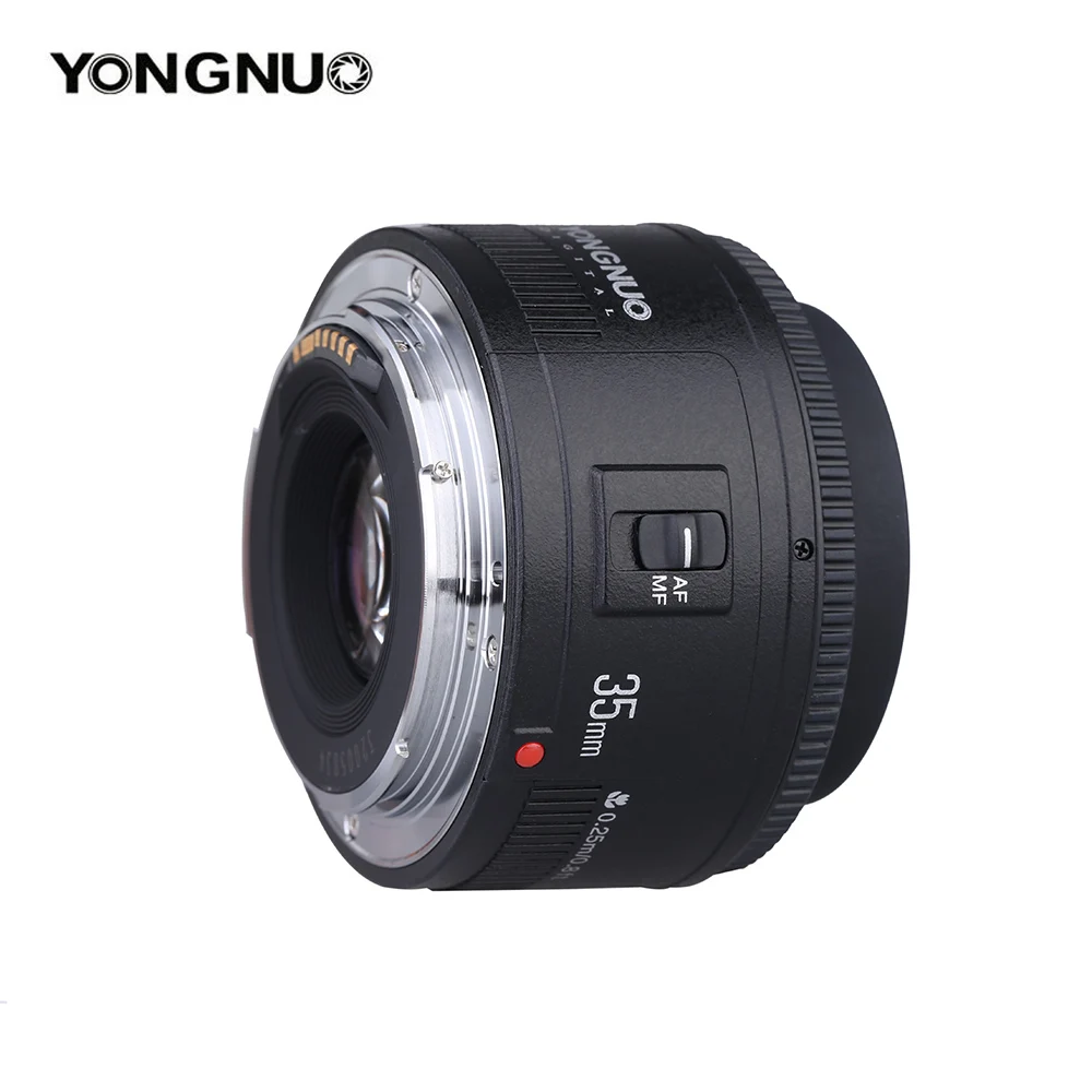 Объектив YONGNUO 35 мм YN35mm F2.0 широкоугольный фиксированный/основной Автофокус Объектив для Canon 600d 60d 5DII 5D 500D 400D 650D 600D 450D