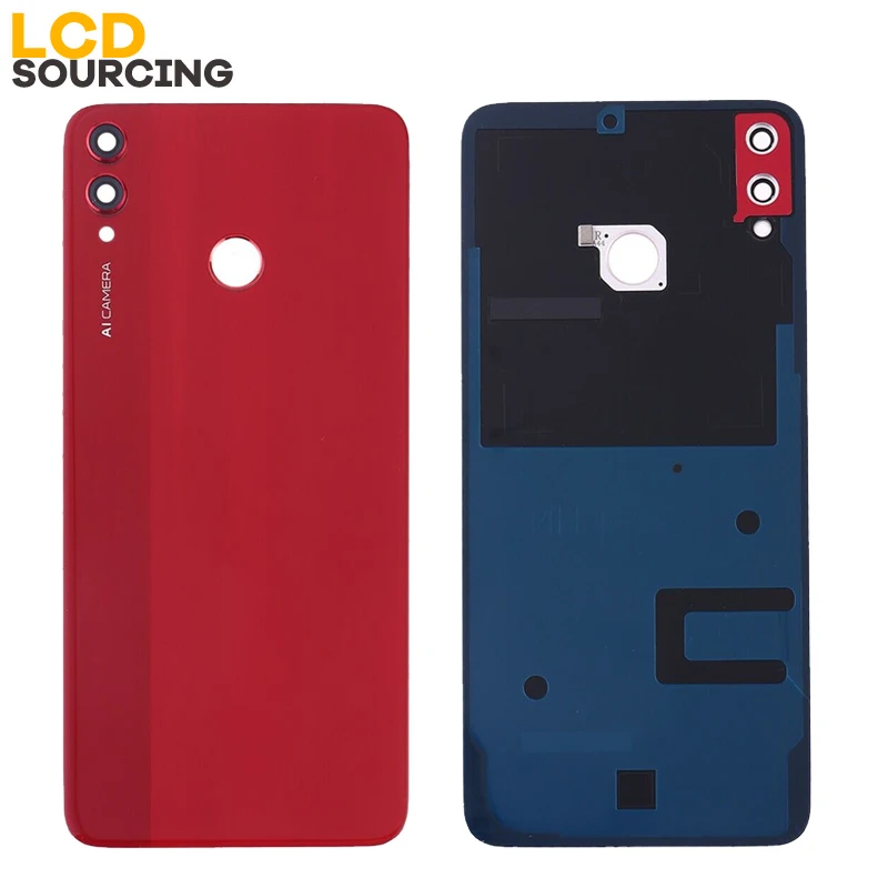 Battery Cover For Huawei Honor 8X Back Glass Battery Housing Cover Replace With Camera Lens For Honor 8x Back Cover Case