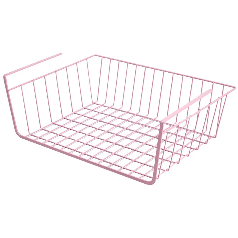 테이블 아래 걸이 바구니 선반, 침대 옆 책상 잡화 보관 랙, 침대 옆 철제 걸이 바구니, 사무용품 정리함