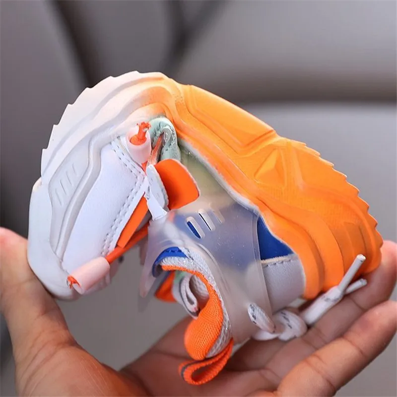 Kids Shoes Casual Shoes Fashion Colorblock Breathable Soft Leather Non-slip Sneakers for Kids
