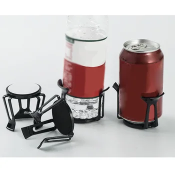 

2pcs Black Stylish Paste Car Water Cup Holder Beverage Rack Holder Limiter Magical Anti-tipping Plastic Cup Holder Universal