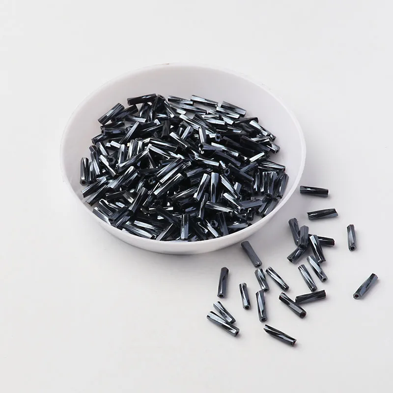 400 шт винтовой Seedbeads 11/0 трубка из бисера 2x6 мм Twist стеклярус Стекло Бисер для DIY браслет ювелирных изделий платье делает 18 Цвета - Цвет: Navy Blue