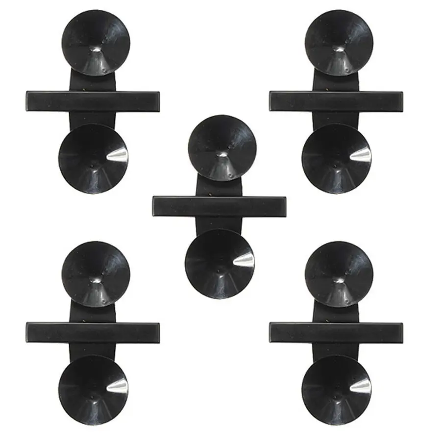 High quality 5pcs Black Plastic Divider Sheet Holder Suction Cups for Fish Tank 