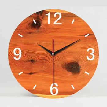 

Wall Clock Fashion Creative Personality Wood Home Decoration Times Quartz Morden Design Still Life Brief Silent