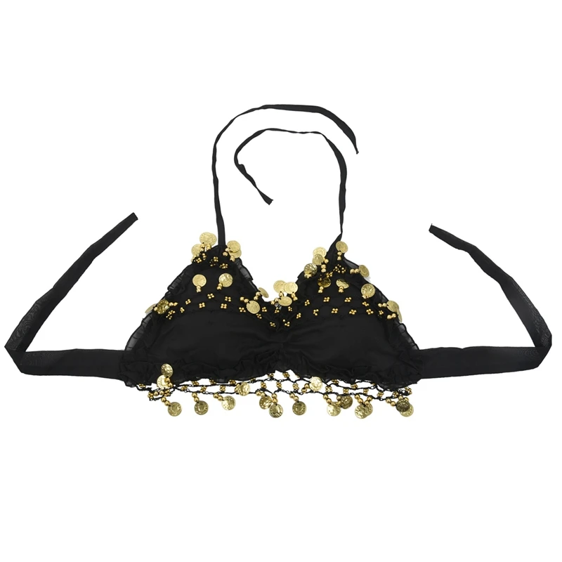 sexy lace pleated chiffon coin Belly Dance Bra Top Costume | Мать и ребенок