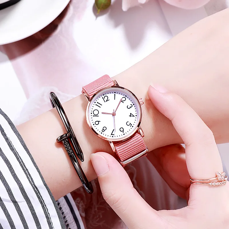 

Canvas Strap kids watches Girls Casual Quartz WristWatch Gift For Girls clock Fashion kid watch children watch relogio infantil