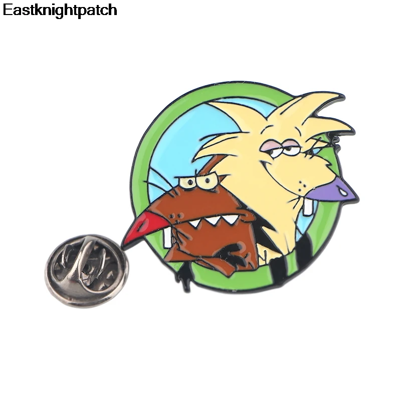 Мультфильм Angry beaver цинковый сплав значки para рубашка сумка Одежда Кепка рюкзак броши для обуви медали украшения E1161