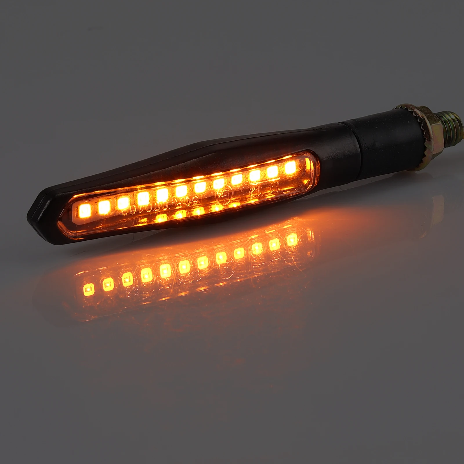 Autolet 4 шт. для E-marked Универсальный проточный водонепроницаемый мотоцикл 12LED указатель поворота Янтарный светильник M10