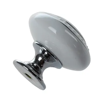 

New 1 x Ceramic Door/Wardrobe/Cabinet/Cupboard Knob Handle Drawer---White