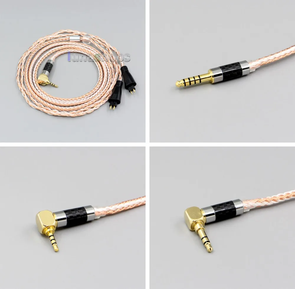 LN006401 16 Core Headphone Cable XLR 3 5mm 2 5mm 4 4mm Earphone For FOSTEX TH900 MKII MK2 TH909 TR X00 TH600 TH610
