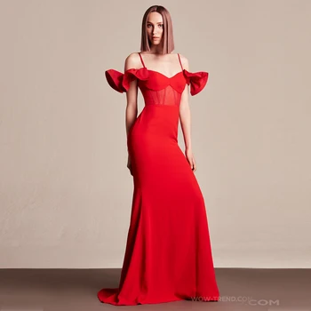 

New Model Mesh Long Dress Spaghetti Strap Women Dress High Quality Maxi Celebrity Evening Party Dress V Neck Vestidos Wholesale