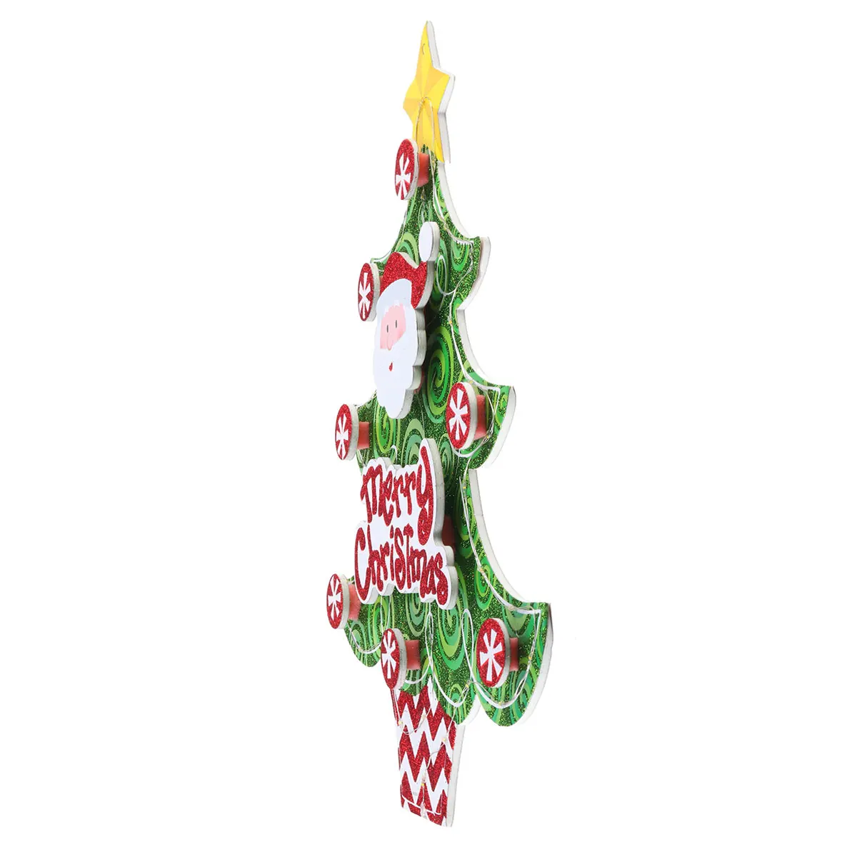 Smuxi светильник на рождественскую елку, подвесной светильник 45 светодиодный светильник с Санта Клаусом, подвесной орнамент, вечерние украшения для дома, энергосберегающие