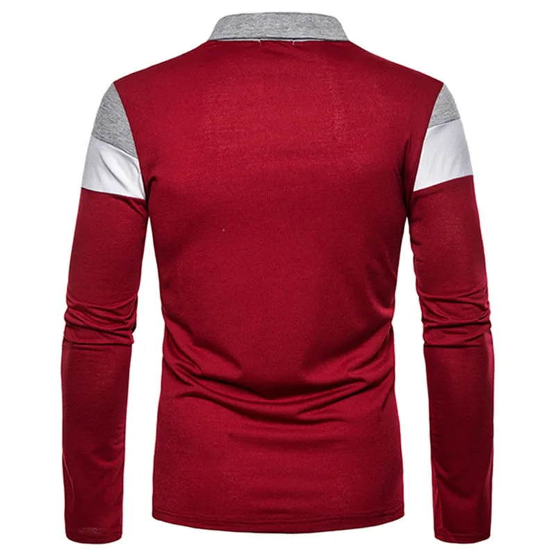 Autumn Fashion Men Long Sleeve Shirts Men Stand Collar Shirts For Striped Patchwork Casual Baseball Jerseys