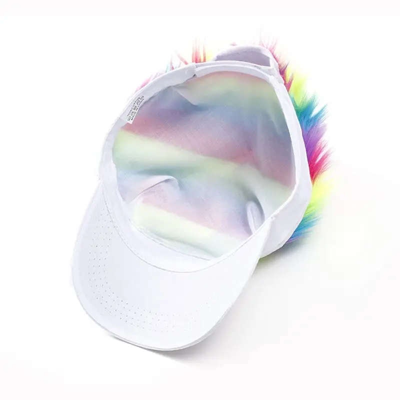 Взрослая креативная бейсбольная шляпа с париком, модная индивидуальная Кепка для мужчин и женщин, солнцезащитная Кепка для гольфа 95AB